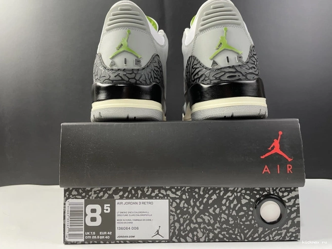 Cheap Air Chlorophyll 136064-006 3 Jordan Retro 0811